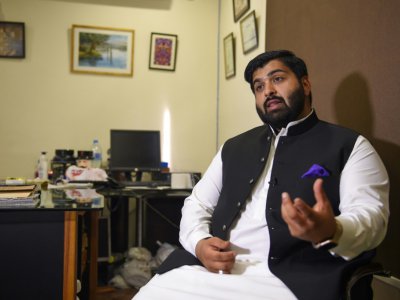Waqar Chattha, propriétaire du restaurant Chattha's, l'un des plus réputés d'Islamabad, le 18 janvier 2019 au Pakistan - FAROOQ NAEEM [AFP]
