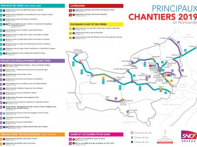 Carte des chantiers - SNCF réseau