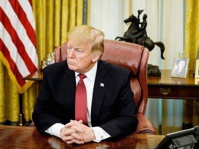 Donald Trump dans le Bureau ovale - Brendan Smialowski [AFP/Archives]