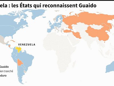 Venezuela : les Etats qui reconnaissent Guaido - Simon MALFATTO [AFP]