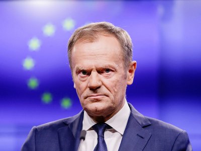 Le président du Conseil européen Donald Tusk à Bruxelles le 6 février 2019 - Aris Oikonomou [AFP]
