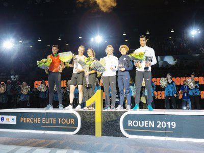 Le podium du Perche Elite Tour 2019. - Romain Flohic
