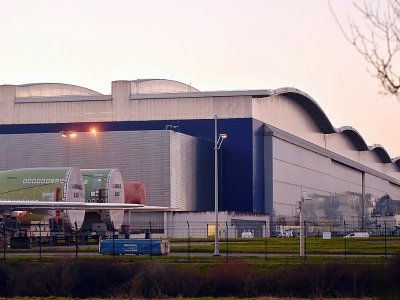 L'usine Airbus à Toulouse, le 14 février 2019 - REMY GABALDA [AFP]