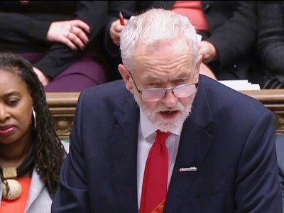 Le dirigeant travailliste Jeremy Corbyn le 13 février 2019 lors d'une séance à la Chambre des Communes - - [PRU/AFP]
