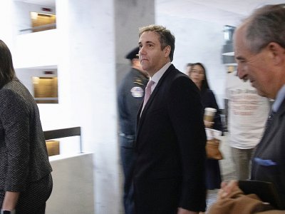 L'ex-avocat de Donald Trump, Michael Cohen arrive au Congrès pour témoigner devant la commission sénatoriale du Renseignement, le 26 février 2019 à Washington - Jim WATSON [AFP]