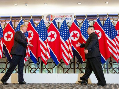 Donald Trump et Kim Jong Un se retrouvent à Hanoï pour leur deuxième sommet - Saul LOEB [AFP]