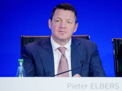 Le patron de KLM Pieter Elbers, le 1er août 2018 à Paris - ERIC PIERMONT [AFP/Archives]