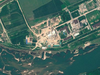 Image satellite du complexe nucléaire de Yongbyon, le 6 août 2012 en Corée du Nord - HO [GeoEye Satellite Image/AFP/Archives]