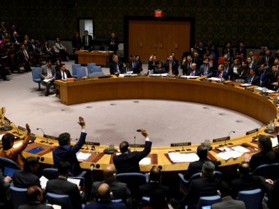 Réunion du Conseil de sécurité de l'ONU sur le Venezuela, le 28 février 2019 à New York - Johannes EISELE [AFP]