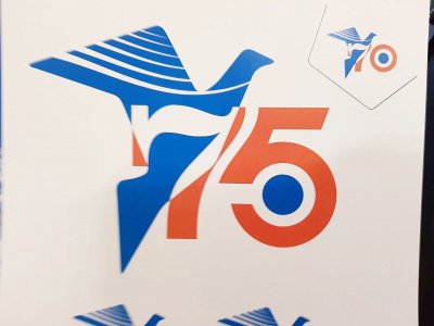 Le logo du 75e anniversaire du débarquement. - Léa Quinio
