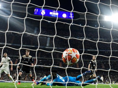 Le milieu de terrain du Real Madrid Marco Asensio sauve l'honneur à domicile lors de la défaite 4-1 en 8e de finale de Ligue des champions le 3 mars 2019 - JAVIER SORIANO [AFP]