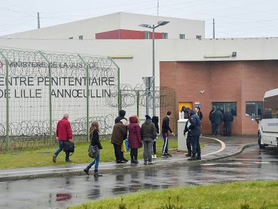 Action des gardiens de la prison de Lille-Annoeullin, mercredi 6 mars 2019 - Philippe HUGUEN [AFP]