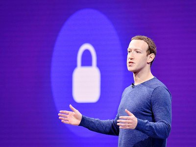 Mark Zuckerberg lors d'une conférence de presse à Paris le 23 mai 2018 - JOSH EDELSON [AFP/Archives]