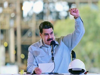 Le président vénézuelien Nicolas Maduro visite un site industriel à Ciudad Guyana le 6 mars 2019 - HO [Venezuelan Presidency/AFP]