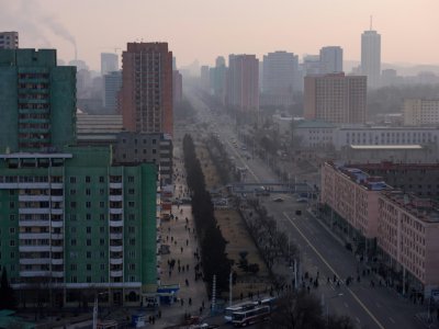 Vue de Pyongyang, le 9 mars 2019 - Ed JONES [AFP]