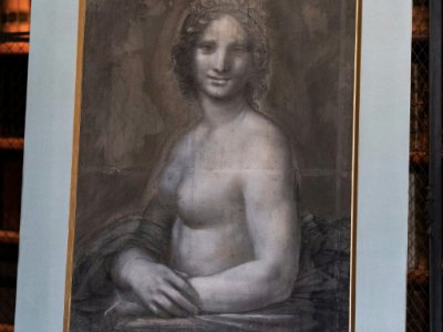 La Joconde nue, présentée le 11 mars 2019 au château de Chantilly - KENZO TRIBOUILLARD [AFP]
