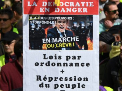 Manifestation de "gilets jaunes" à Bordeaux, le 16 mars 2019 - MEHDI FEDOUACH [AFP]