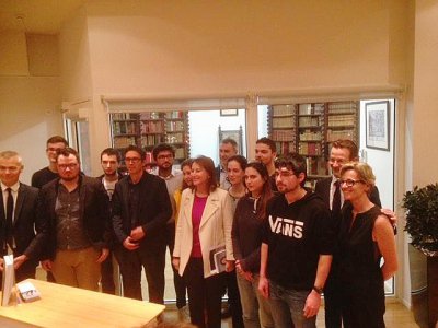 L'ancienne ministre a rencontré des étudiants de l'UFR sciences et techniques de Mont-Saint-Aignan. - Christian Pedron