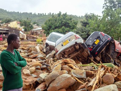 Les dégâts provoqués par la cyclone Idai à Chimanimani, dans l'est du Zimbabwe, le 18 mars 2019 - Zinyange AUNTONY [AFP]