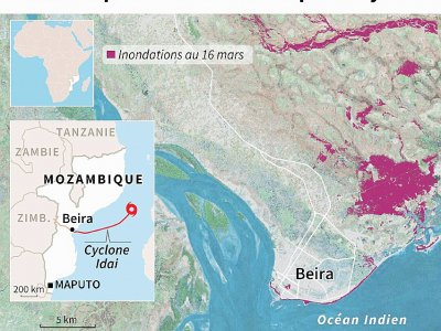 Mozambique: Beira dévastée par le cyclone - Vincent LEFAI [AFP]