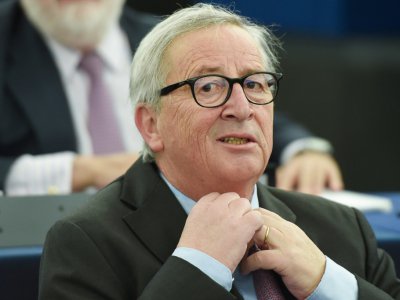 Le président de la Commission européenne Jean-Claude Juncker à Strasbourg le 12 mars 2019 - FREDERICK FLORIN [AFP]