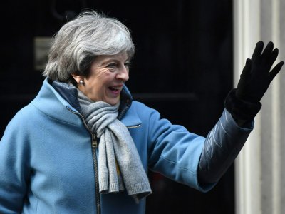 La Première ministre britannique Theresa May devant le 10, Downing Street, le 14 mars 2019 - Ben STANSALL [AFP]
