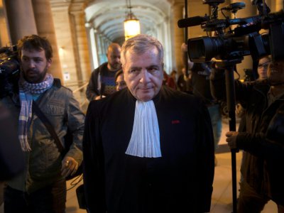 Thierry Herzog au palais de justice de Paris, le 10 mars 2014 - MARTIN BUREAU [AFP]