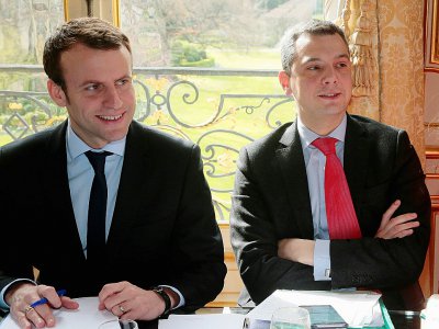 Emmanuel Macron et Alexis Kohler en mars 2016 - JACQUES DEMARTHON [AFP/Archives]