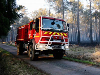 40 ha sont partis en fumée à Pirou, mercredi 27 mars 2019. - Sylvain Letouzé - Tendance Ouest