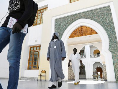 Des étudiants à l'institut Mohamed VI de formation des imams Mourchidines et Mourchidates, le 6 mars 2019 à Rabat, au Marcon - FADEL SENNA [AFP/Archives]