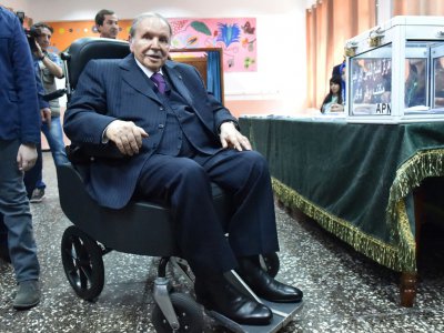Le président algérien Abdelaziz Bouteflika à Alger le 4 mai 2017 - RYAD KRAMDI [AFP/Archives]