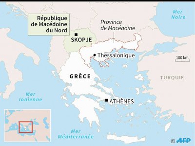 Localisation de la République de Macédoine du Nord - Kun TIAN [AFP]