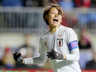 La Japonaise Saki Kumagai lors d'un match contre les Etats-Unis, le 27 février 2019 à Chester lors de la SheBelieves Cup - ELSA [GETTY/AFP/Archives]