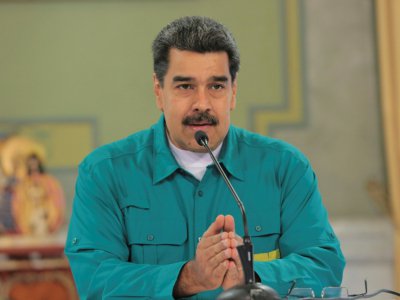 Le président vénézuélien Nicolas Maduro, le 4 avril 2019 à caracas - Francisco BATISTA [Venezuelan Presidency/AFP]