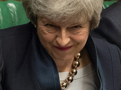 Theresa May devant la Chambre des Communes à Londres le 3 avril 2019 - MARK DUFFY [UK PARLIAMENT/AFP/Archives]
