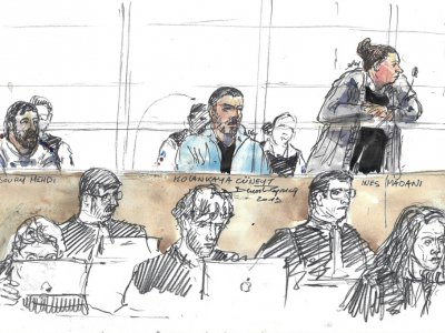 Le procès d'Ines Madani, à Paris le 11 avril 2019 - Benoit PEYRUCQ [AFP]