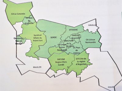 Les 13 collectivités concernées réparties sur trois départements - Charles de Quillacq