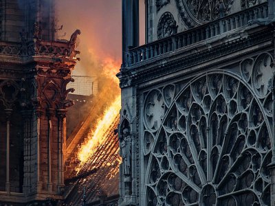 Notre-Dame le 15 avril 2019 - THOMAS SAMSON [AFP]