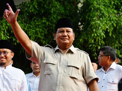L'ancien général Prabowo Subianto, à Jakarta le 17 avril 2019 - ADEK BERRY [AFP]