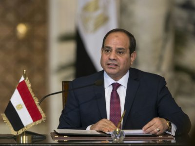 Le président égyptien Abdel-Fattah al-Sissi, au Caire le 11 décembre 2017 - Alexander ZEMLIANICHENKO [POOL/AFP/Archives]