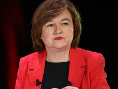 Nathalie Loiseau, tête de liste LREM aux élections européennes, le 11 avril 2019 à Paris - Anne-Christine POUJOULAT [AFP]