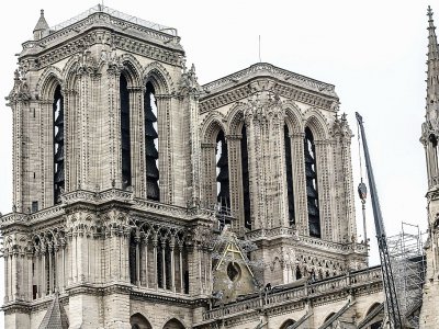 La cathédrale Notre-Dame de Paris, le 23 avril 2019 - Christophe ARCHAMBAULT [AFP]