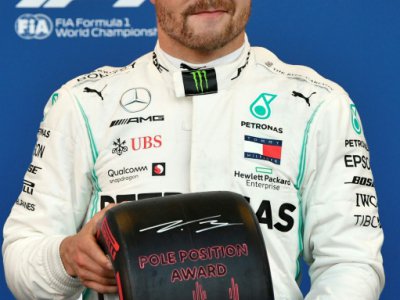 Le Finlandais Valtteri Bottas en pole position du GP d'Azerbaïdjan le 27 avril 2019 - Alexander NEMENOV [AFP]