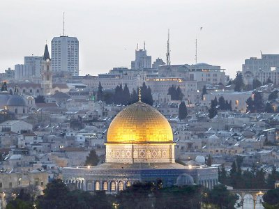 La vieille ville de Jérusalem vue depuis le Mont des Oliviers, le 24 avril 2019 - AHMAD GHARABLI [AFP/Archives]