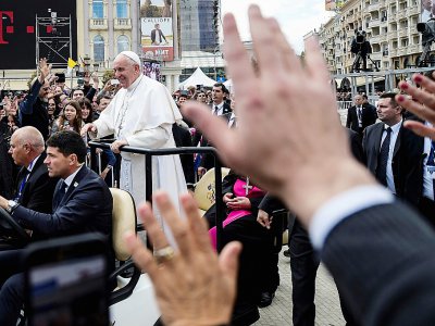 Visite du pape François à Skopje le 7 mai 2019 - Armend NIMANI [AFP/Archives]