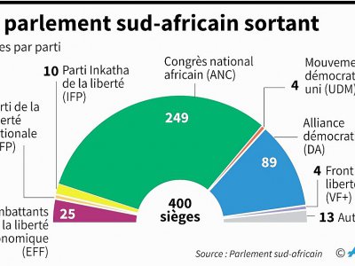Le parlement sud-africain sortant - Vincent LEFAI, Valentina BRESCHI [AFP]