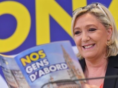 Marine Le Pen, à Bruxelles le 5 mai 2019 - EMMANUEL DUNAND [AFP]