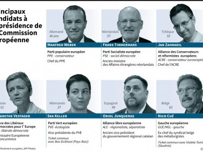Principaux candidats à la présidence de la Commission européenne - Vincent LEFAI [AFP]