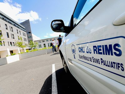 Le CHU de Reims, où Vincent Lambert est hospitalisé, le 27 juin 2015 - FRANCOIS NASCIMBENI [AFP/Archives]