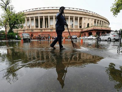 Le siège du Parlement indien à New Delhi le 20 juillet 2018 - Prakash SINGH [AFP/Archives]